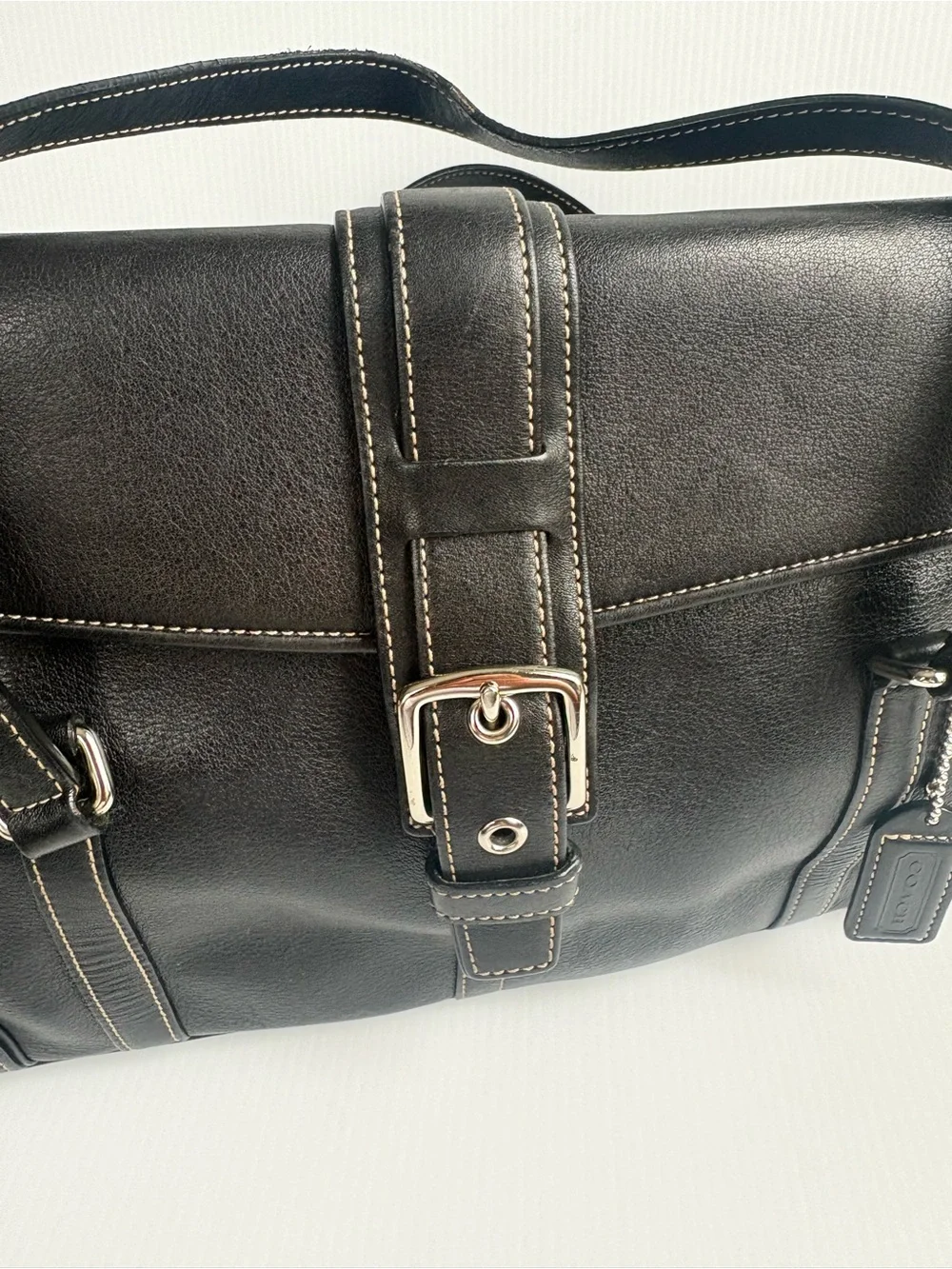 Coach sleek black